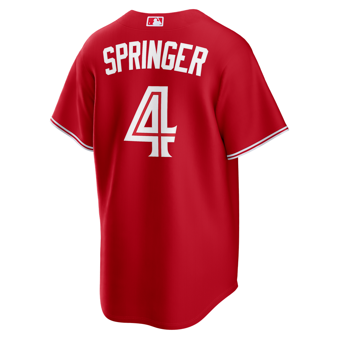 Toronto Blue Jays George Springer Nike Canada Day Replica Jersey - Red MLB Team Jersey Baseball Fan Apparel