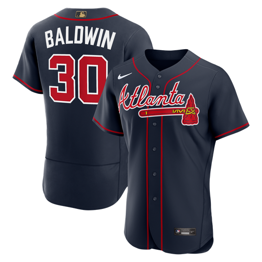 Atlanta Braves Drake Baldwin Nike Alternate MLB Awards Authentic Jersey - Navy MLB Team Jersey Baseball Fan Apparel