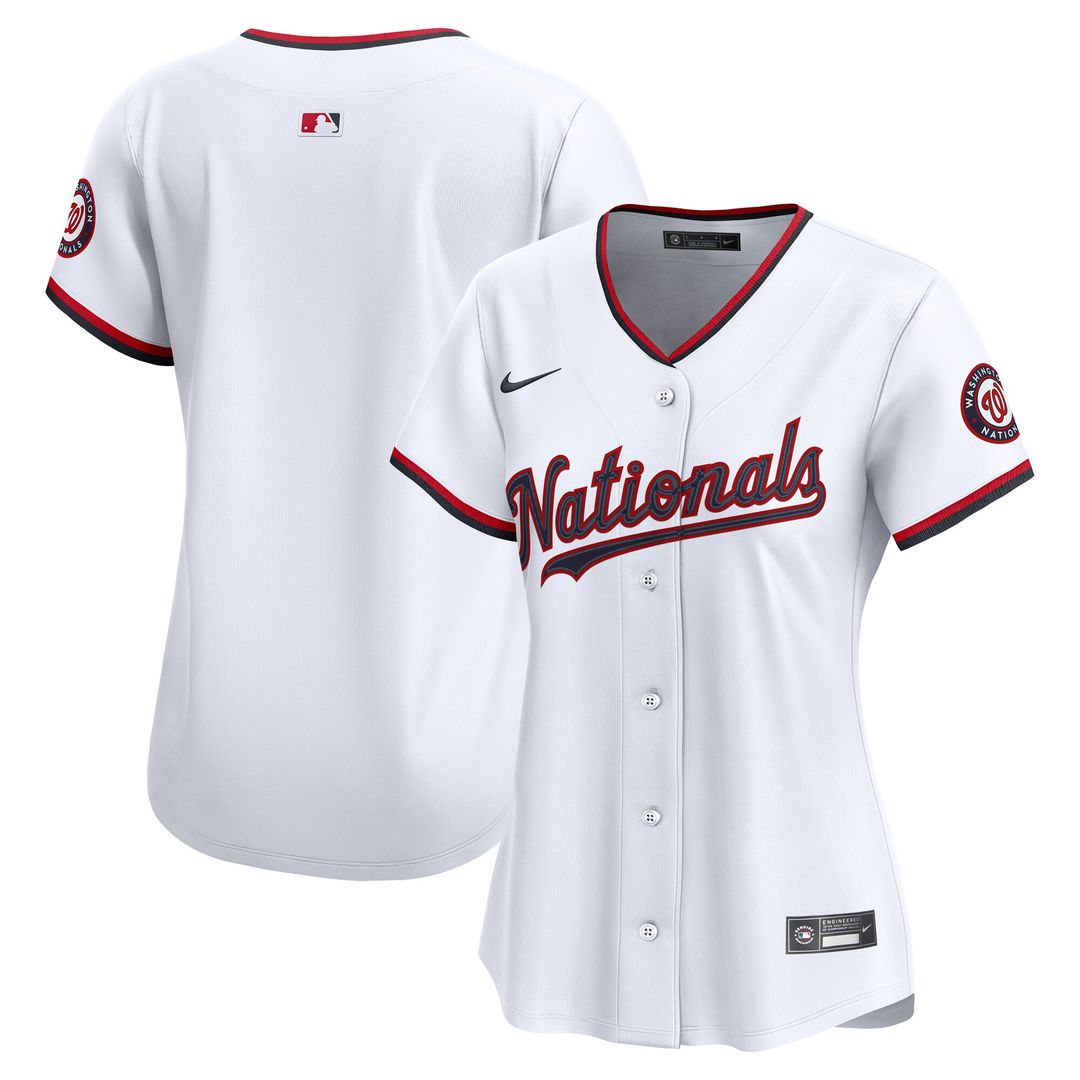 Washington Nationals Nike Women's Home Limited Jersey - White MLB Team Jersey Baseball Fan Apparel