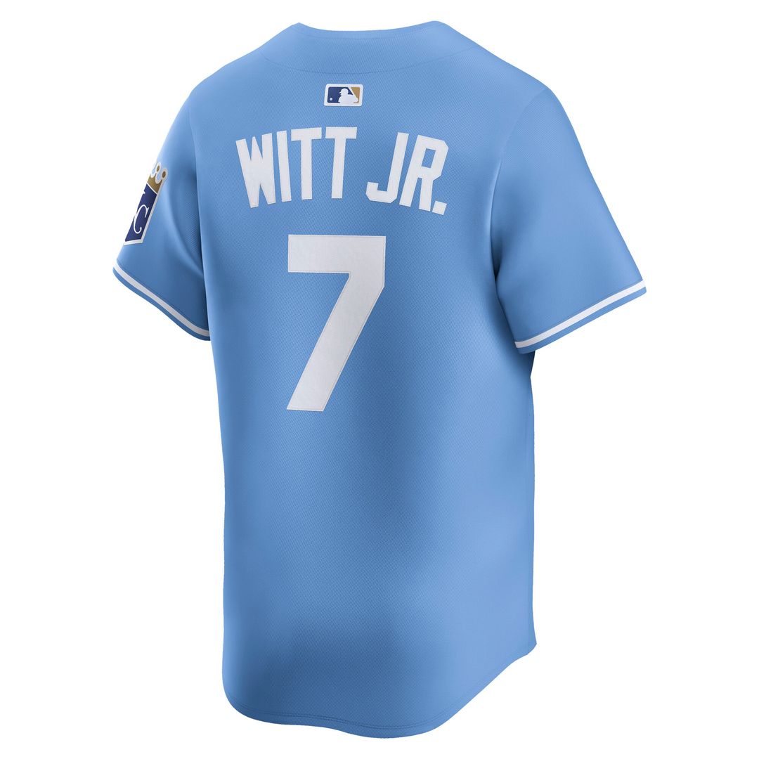 Kansas City Royals Bobby Witt Jr. Nike Alternate Limited Player Jersey - Light Blue MLB Team Jersey Baseball Fan Apparel