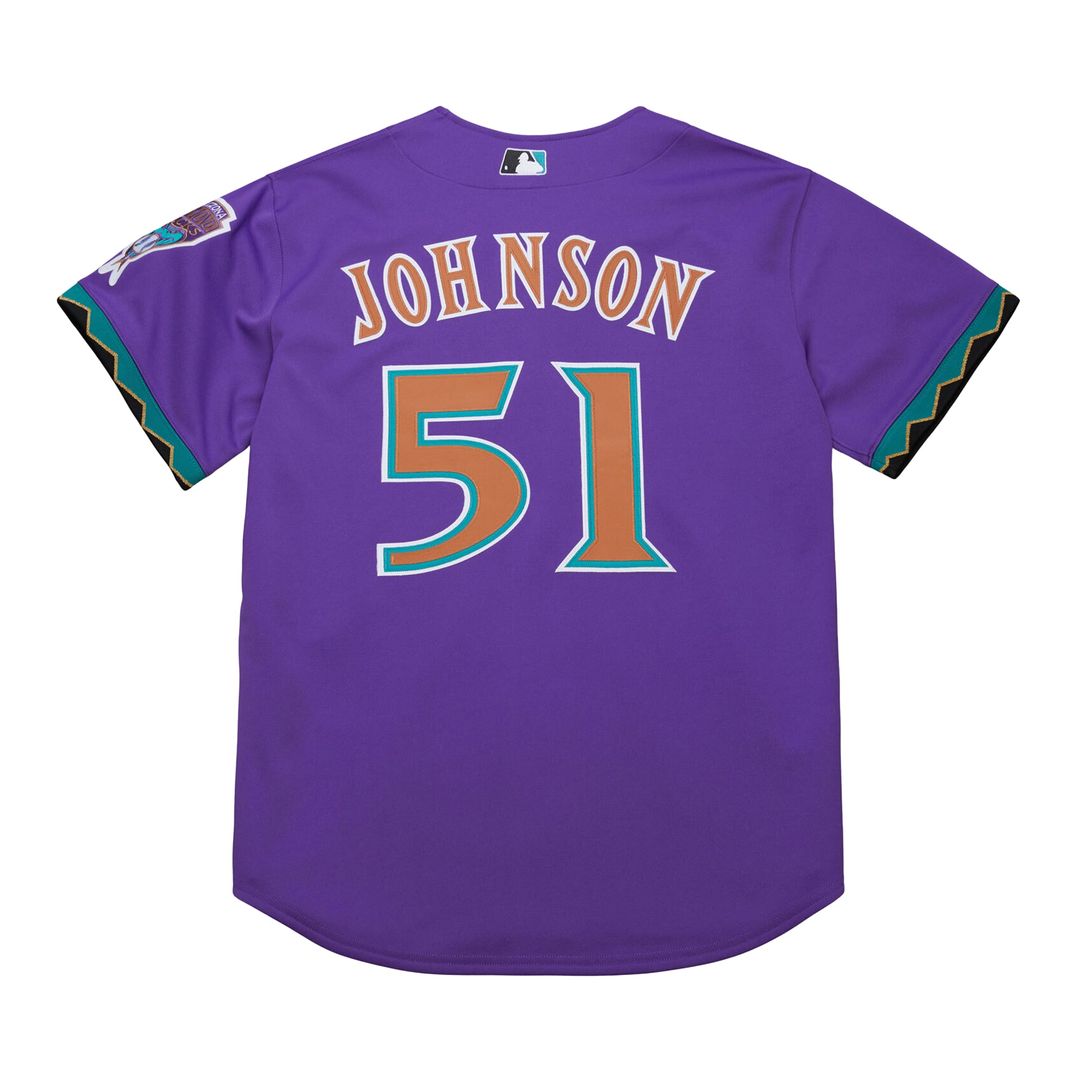 Arizona Diamondbacks Randy Johnson Mitchell & Ness 2001 Authentic Jersey - Black MLB Team Jersey Baseball Fan Apparel