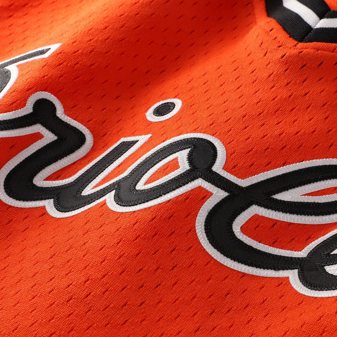 Baltimore Orioles Cal Ripken Jr. Mitchell & Ness Authentic Batting Practice Jersey - Orange MLB Team Jersey Baseball Fan Apparel