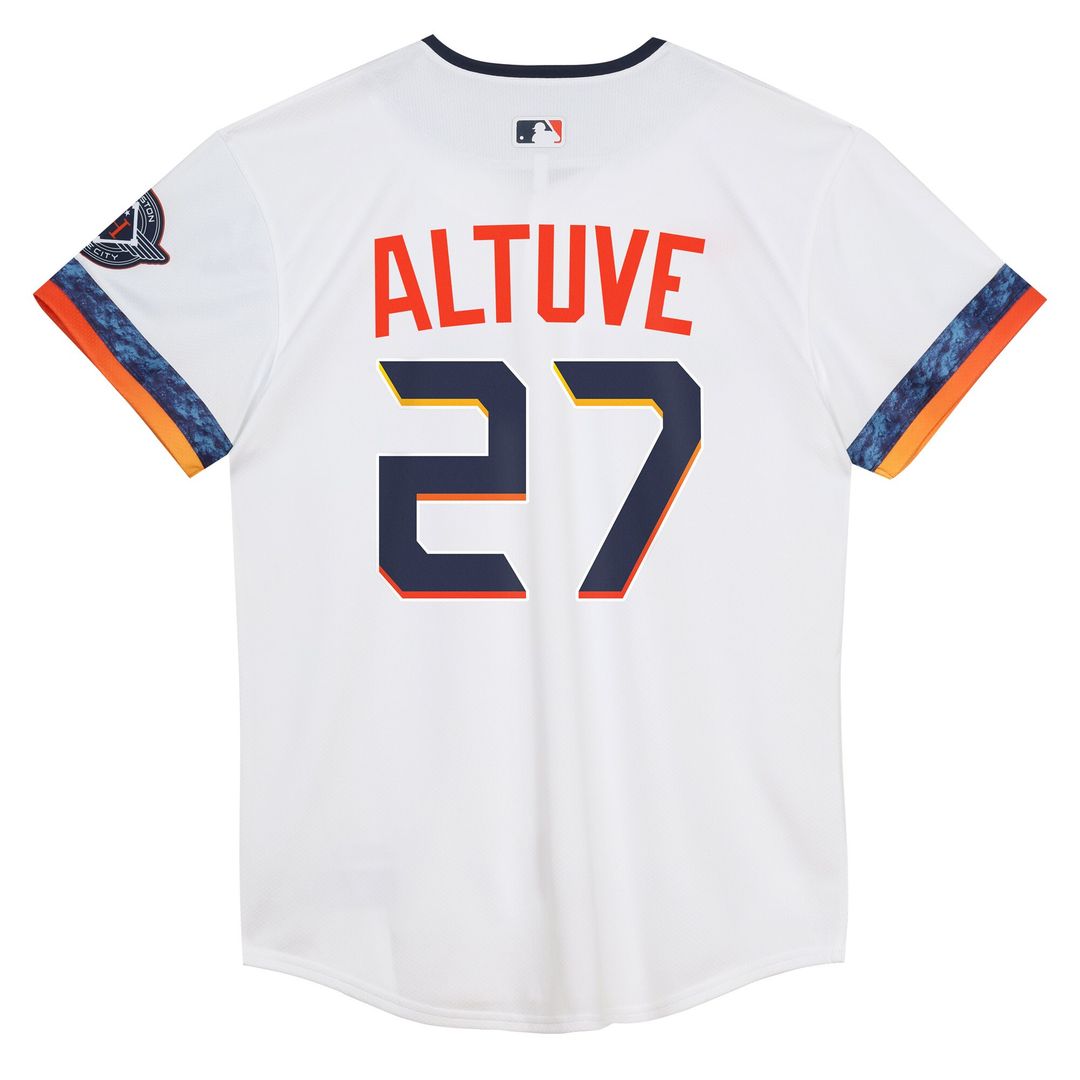 Houston Astros Jose Altuve Nike Preschool 2025 City Connect Limited Player Jersey - White MLB Team Jersey Baseball Fan Apparel