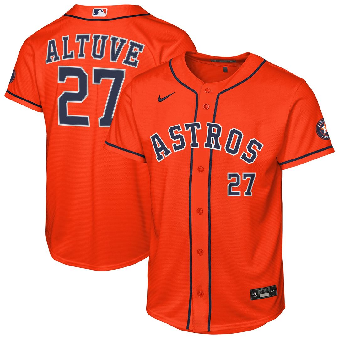 Houston Astros Jose Altuve Nike Youth Home Stadium Jersey - White MLB Team Jersey Baseball Fan Apparel