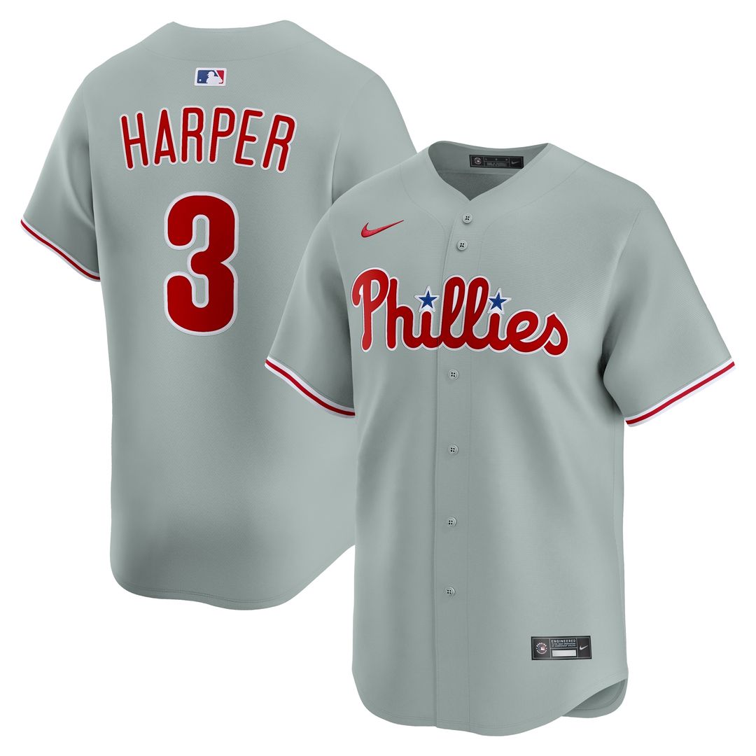 Philadelphia Phillies Bryce Harper Nike Alternate Limited Player Jersey - Light Blue MLB Team Jersey Baseball Fan Apparel