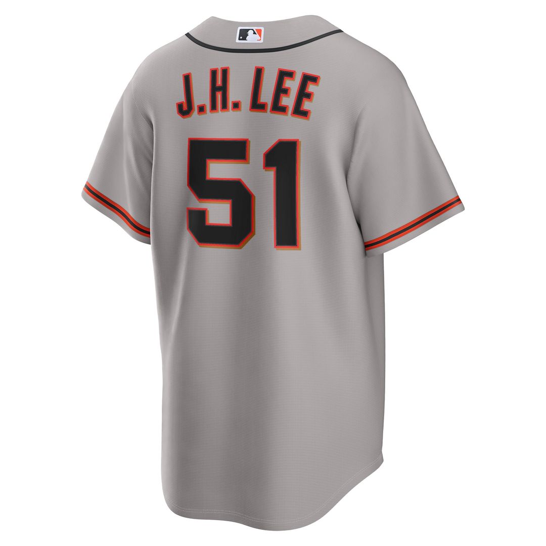 San Francisco Giants Jung Hoo Lee Nike Road Replica Jersey - Gray MLB Team Jersey Baseball Fan Apparel