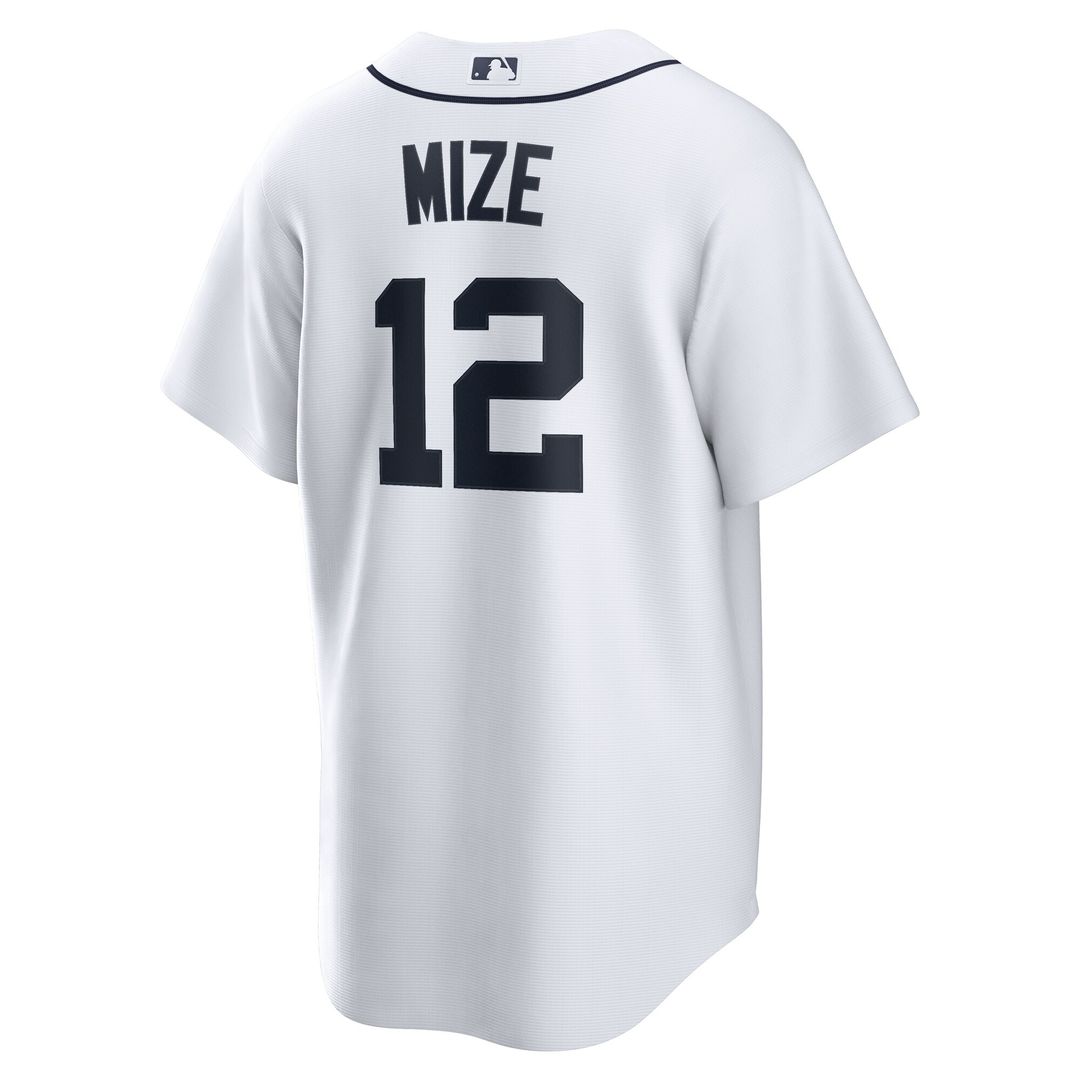 Detroit Tigers Casey Mize Nike Home Replica Jersey - White MLB Team Jersey Baseball Fan Apparel