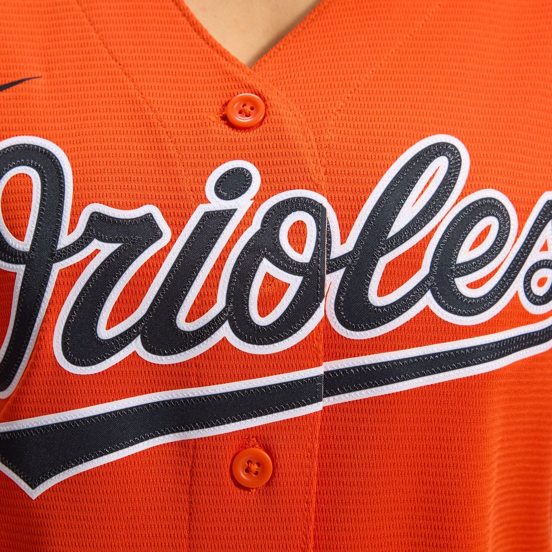 Baltimore Orioles Adley Rutschman Nike Women's Alternate Replica Player Jersey - Orange MLB Team Jersey Baseball Fan Apparel