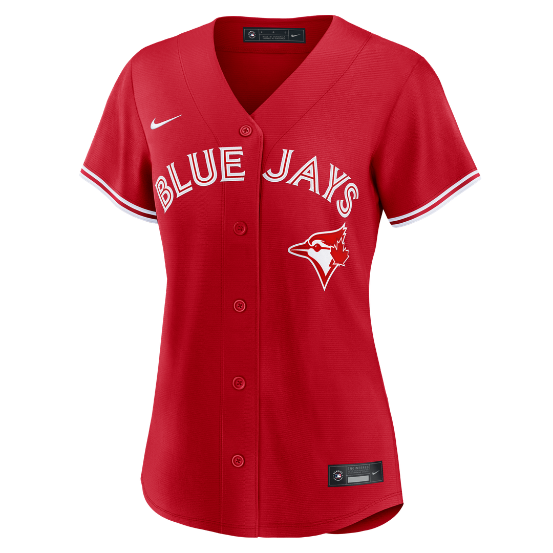 Toronto Blue Jays Nike Women's Alternate Replica Jersey - Red MLB Team Jersey Baseball Fan Apparel