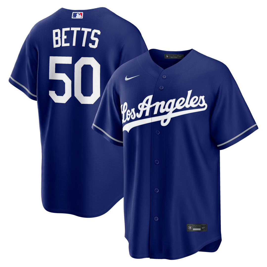 Los Angeles Dodgers Mookie Betts Nike Home Replica Jersey - White MLB Team Jersey Baseball Fan Apparel