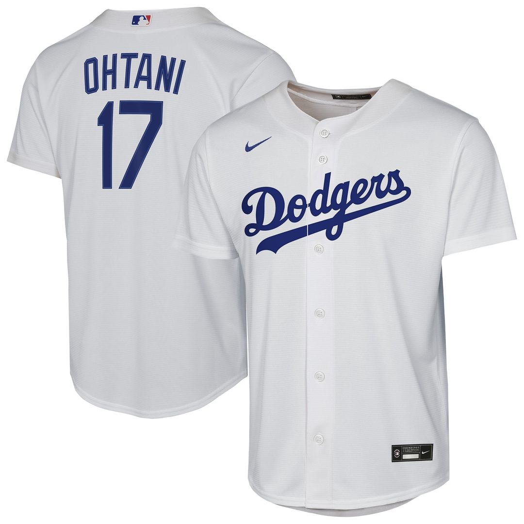 Los Angeles Dodgers Shohei Ohtani Nike Youth Home Replica Player Jersey - White MLB Team Jersey Baseball Fan Apparel