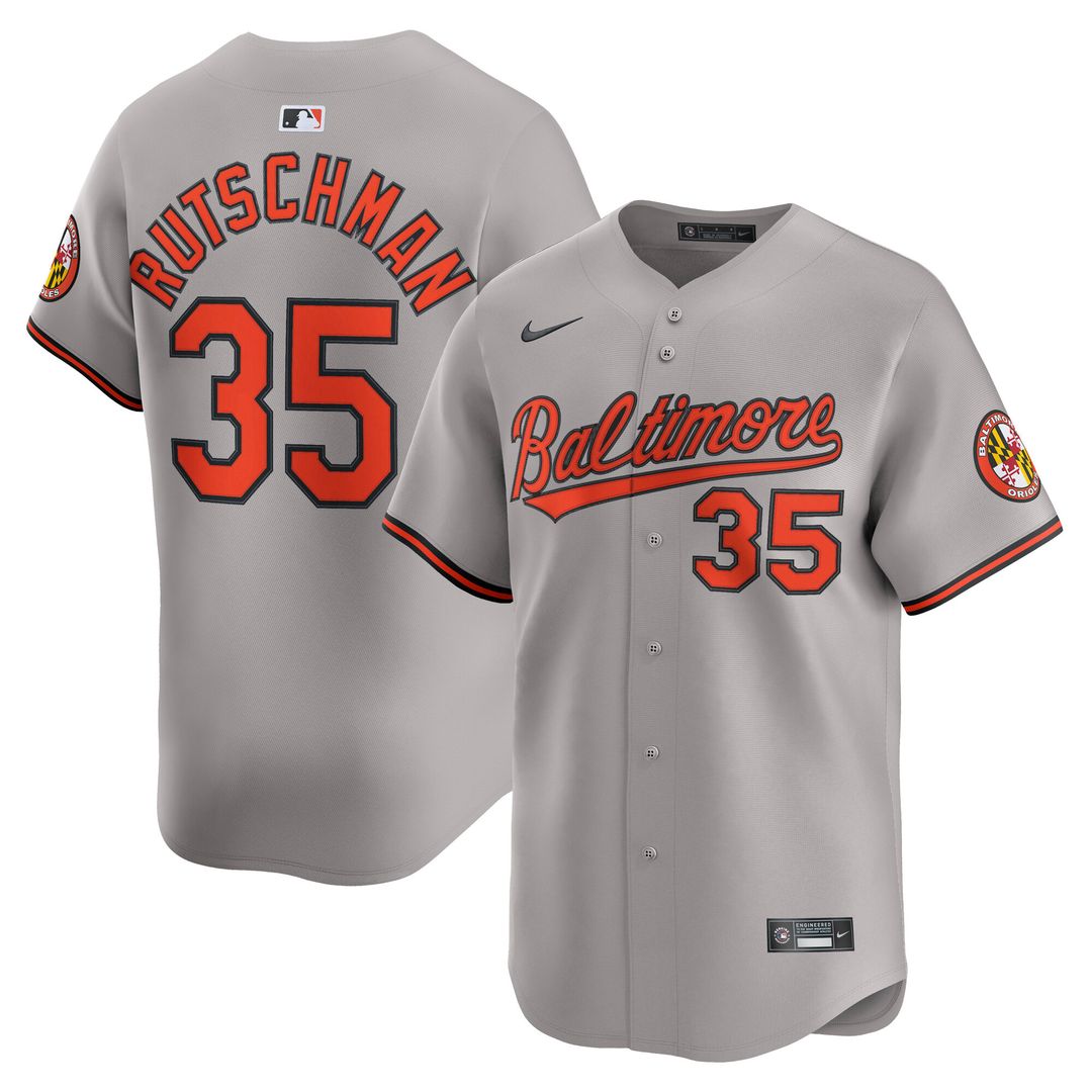 Baltimore Orioles Adley Rutschman Nike Road Limited Player Jersey - Gray MLB Team Jersey Baseball Fan Apparel