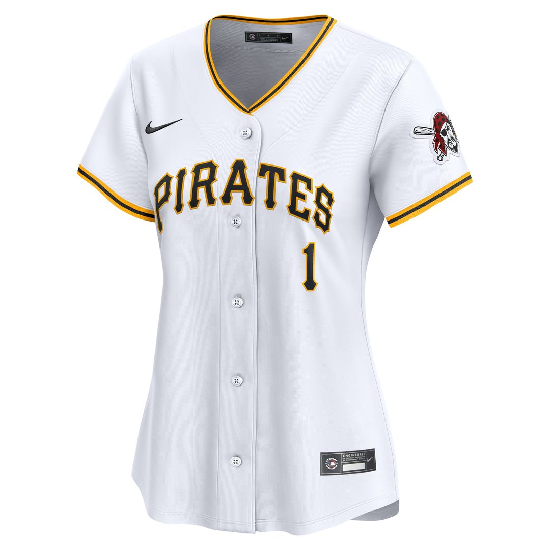 Pittsburgh Pirates Nike Women's #1 Mom Home Limited Jersey - White MLB Team Jersey Baseball Fan Apparel