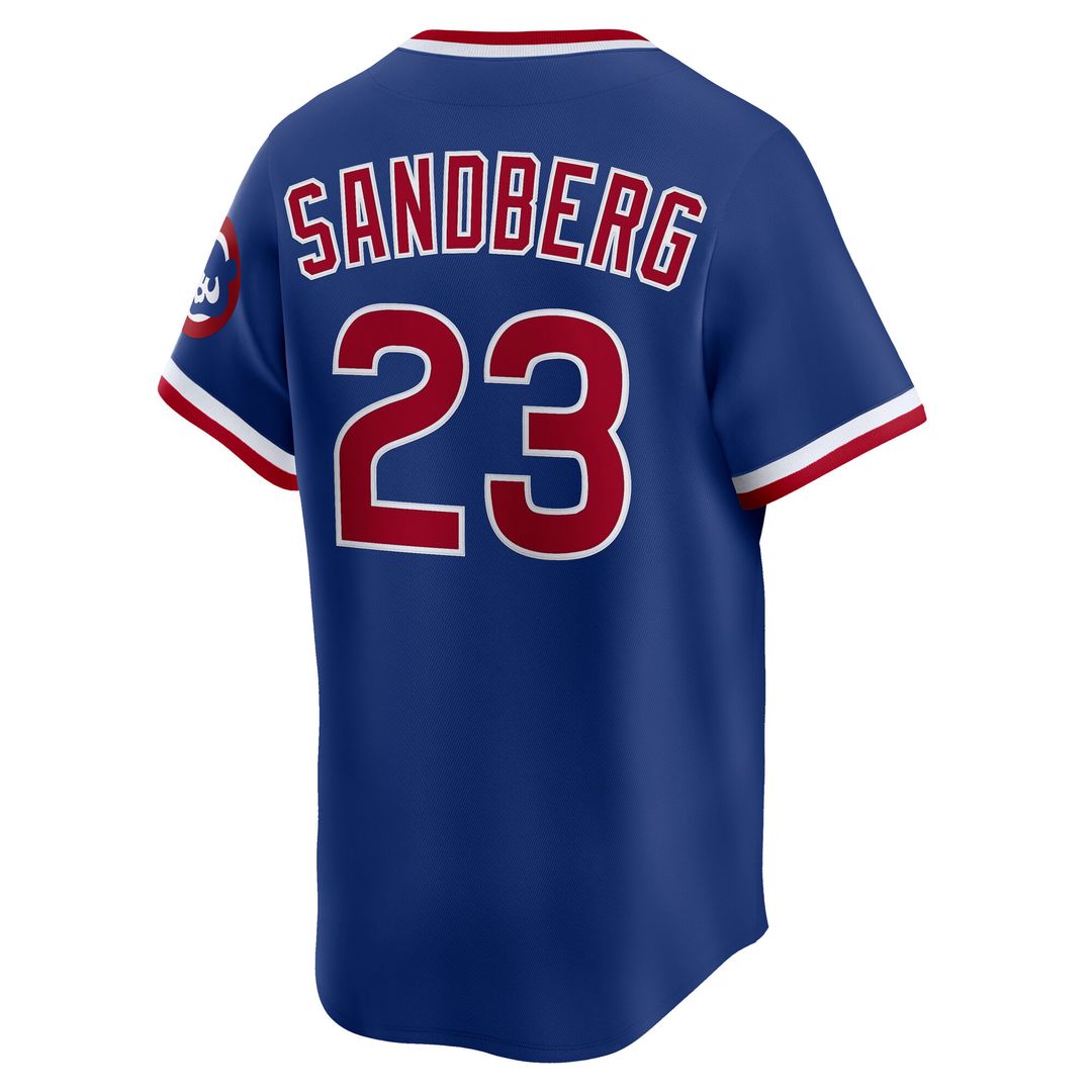 Chicago Cubs Ryne Sandberg Nike Throwback Cooperstown Limited Jersey - White MLB Team Jersey Baseball Fan Apparel