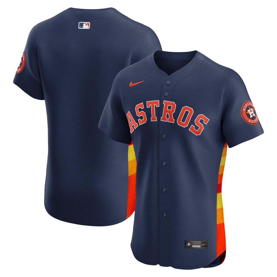 Houston Astros Nike Alternate Elite Jersey - Orange MLB Team Jersey Baseball Fan Apparel
