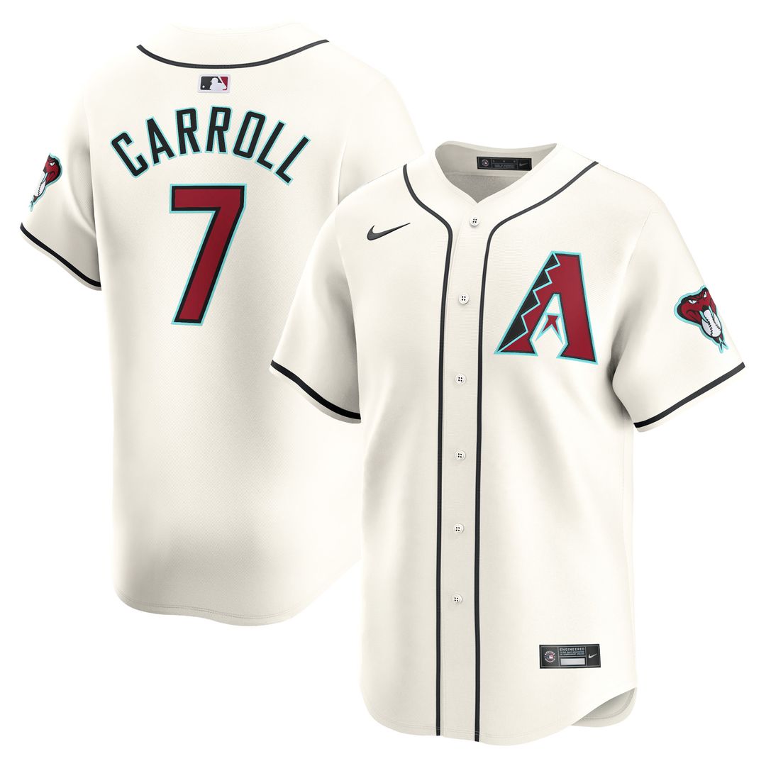 Arizona Diamondbacks Corbin Carroll Nike Home Limited Player Jersey - White MLB Team Jersey Baseball Fan Apparel