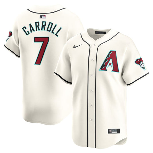 Arizona Diamondbacks Corbin Carroll Nike Home Limited Player Jersey - White MLB Team Jersey Baseball Fan Apparel