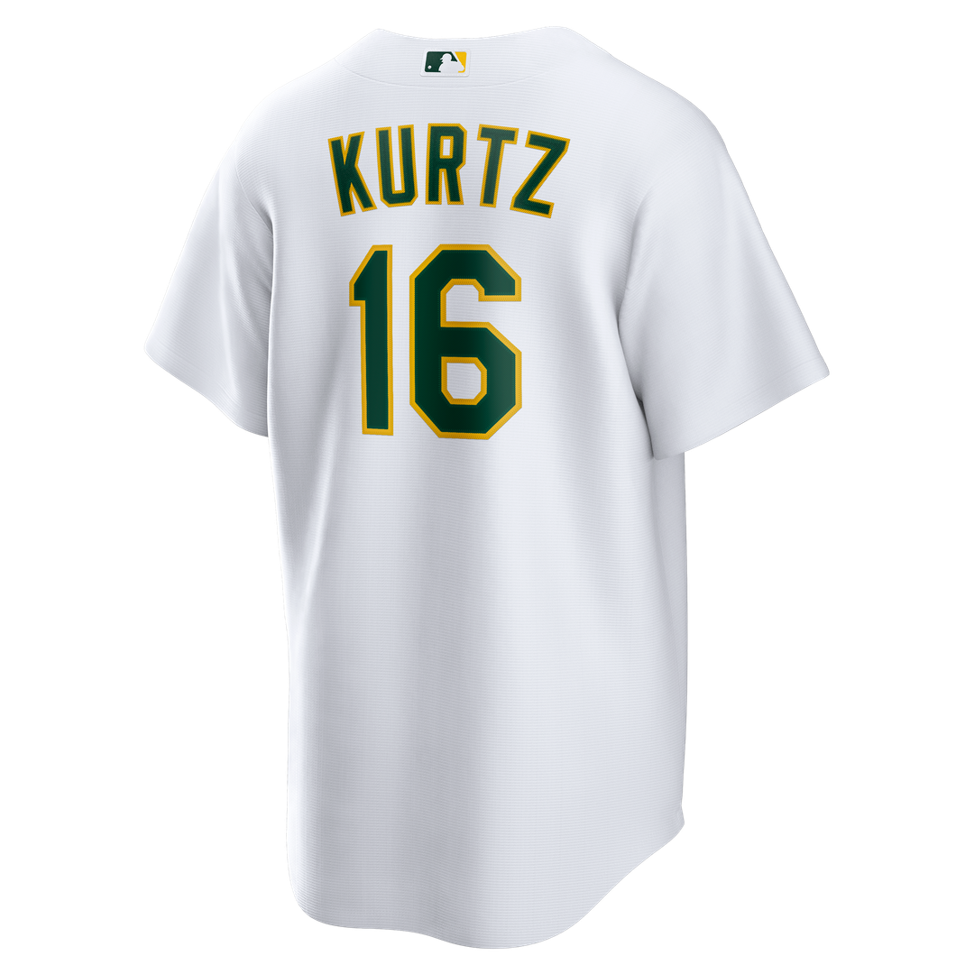 Athletics Nick Kurtz Nike Home Replica Jersey - White MLB Team Jersey Baseball Fan Apparel