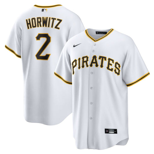 Pittsburgh Pirates Spencer Horwitz Nike Home Replica Jersey - White MLB Team Jersey Baseball Fan Apparel