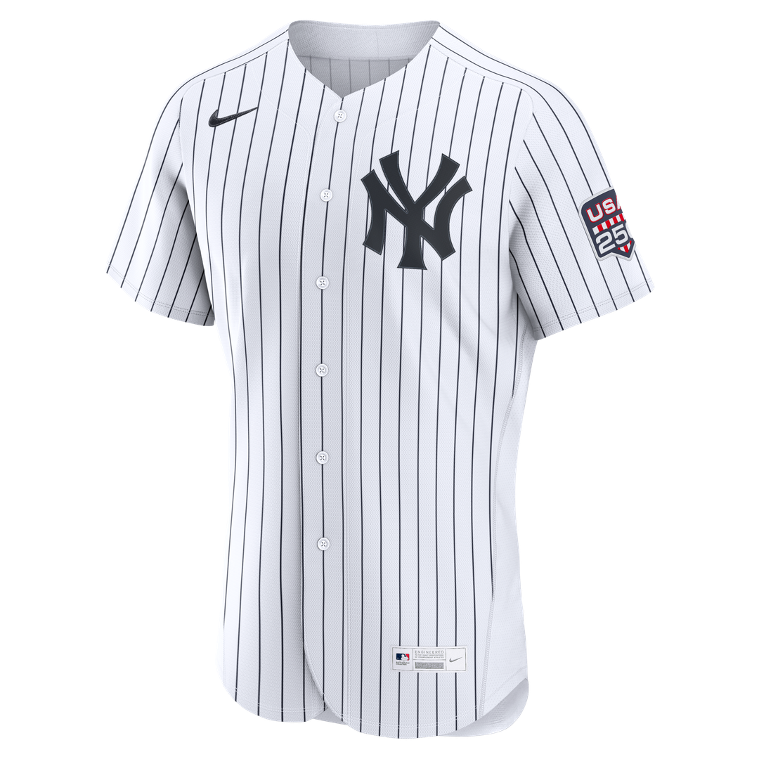 New York Yankees Aaron Judge Nike USA 250 Fourth of July Home Authentic Jersey - White MLB Team Jersey Baseball Fan Apparel