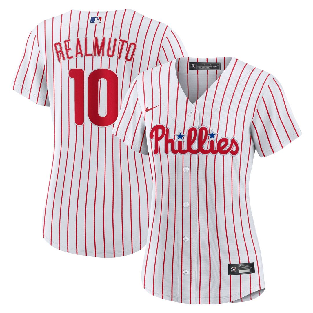 Philadelphia Phillies J.T. Realmuto Nike Women's Home Replica Jersey - White MLB Team Jersey Baseball Fan Apparel