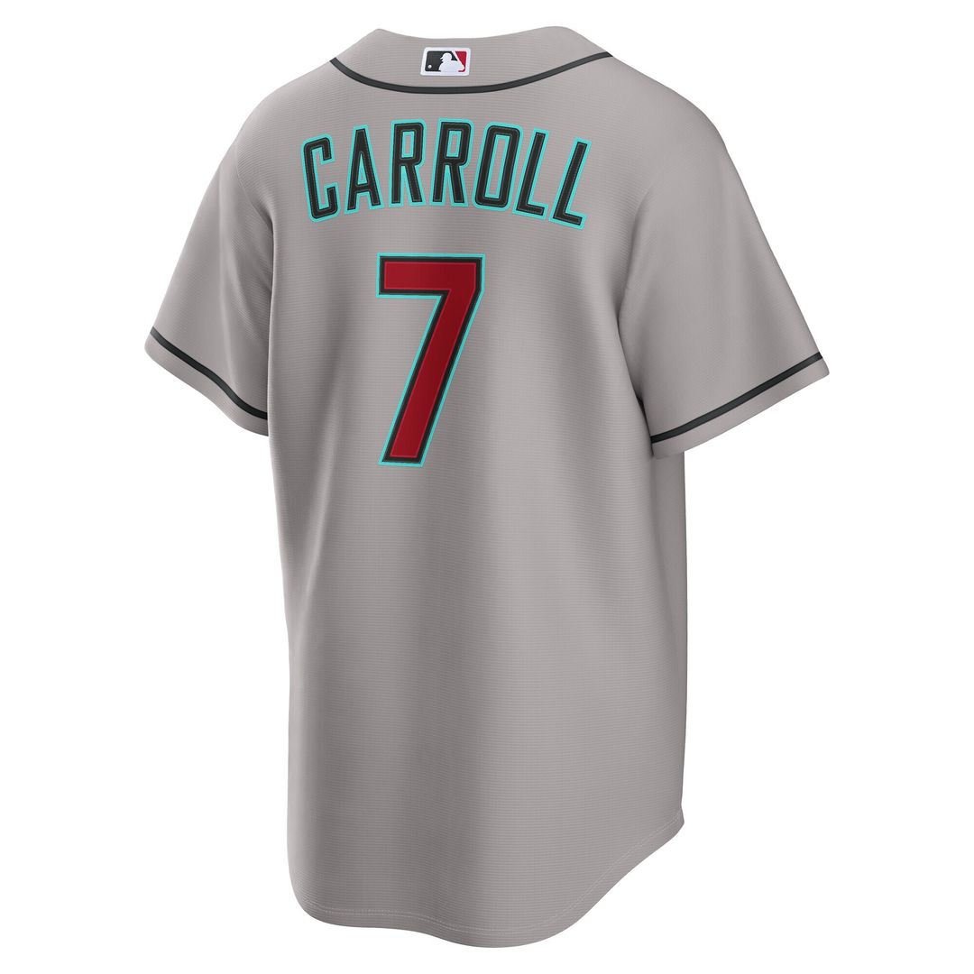 Arizona Diamondbacks Corbin Carroll Nike Road Replica Jersey - Gray MLB Team Jersey Baseball Fan Apparel