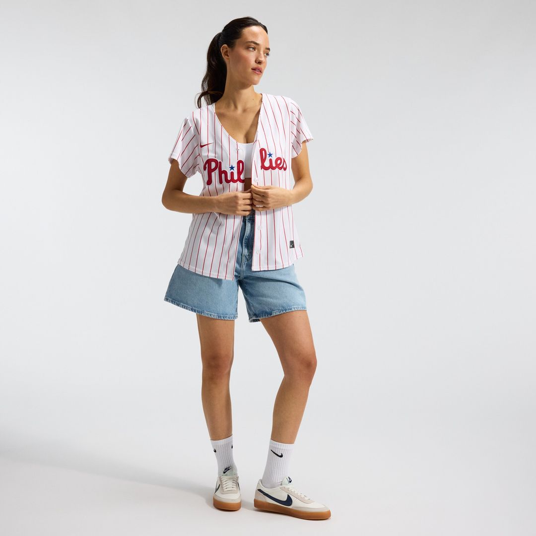 Philadelphia Phillies Nike Women's Home Replica Team Jersey - White MLB Team Jersey Baseball Fan Apparel