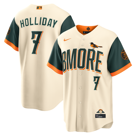 Baltimore Orioles Jackson Holliday Nike 2026 City Connect Stadium Jersey - Cream MLB Team Jersey Baseball Fan Apparel