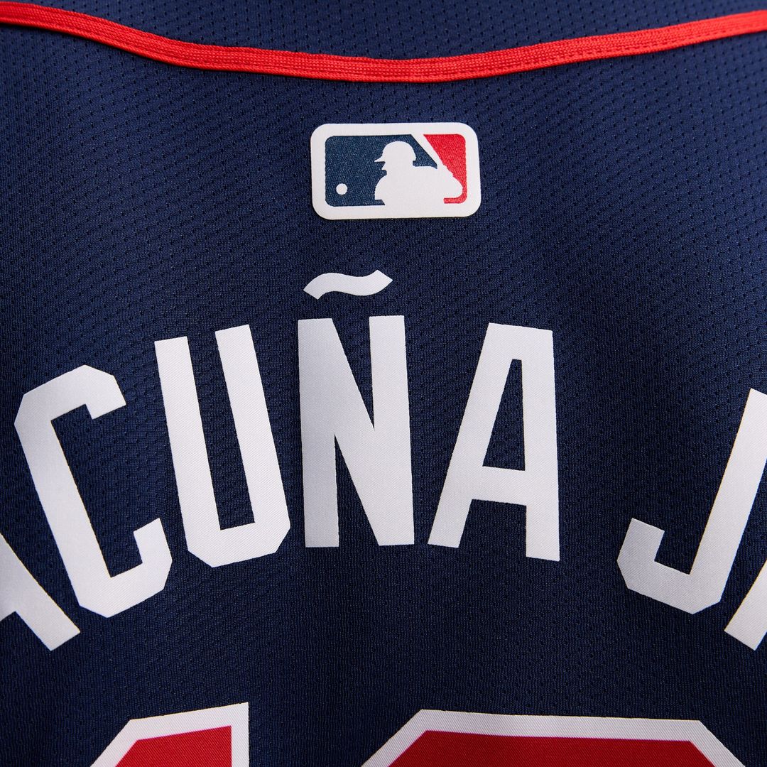 Atlanta Braves Ronald Acuña Jr. Nike Women's Alternate Limited Player Jersey - Navy MLB Team Jersey Baseball Fan Apparel