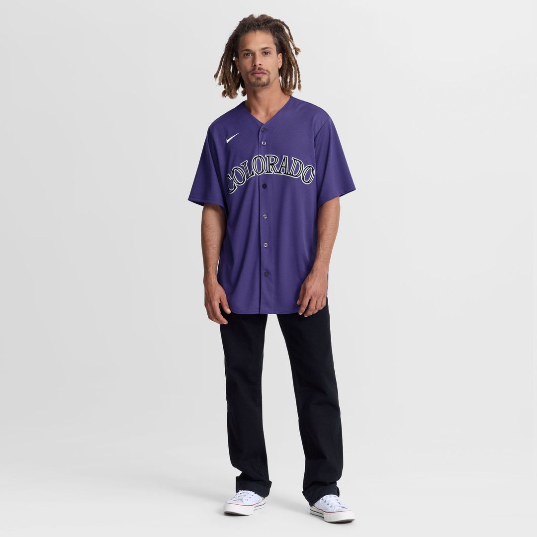 Colorado Rockies Nike Alternate Replica Jersey - Purple MLB Team Jersey Baseball Fan Apparel