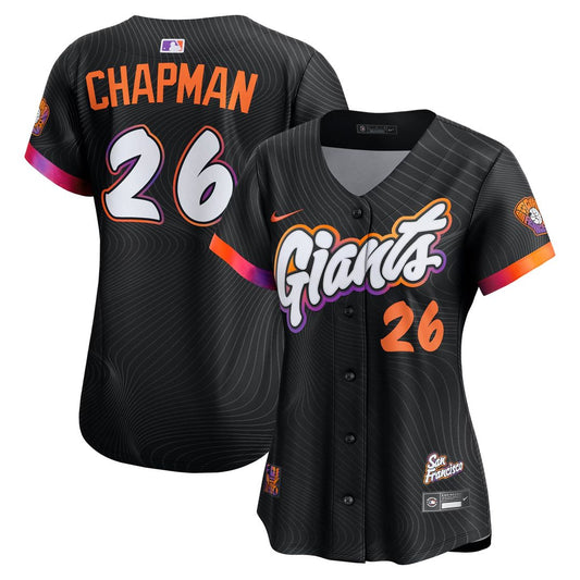 San Francisco Giants Matt Chapman Nike Women's 2025 City Connect Limited Jersey - Anthracite MLB Team Jersey Baseball Fan Apparel