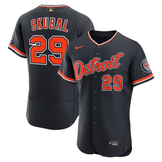 Detroit Tigers Tarik Skubal Nike Alternate MLB Awards Authentic Jersey - Navy MLB Team Jersey Baseball Fan Apparel