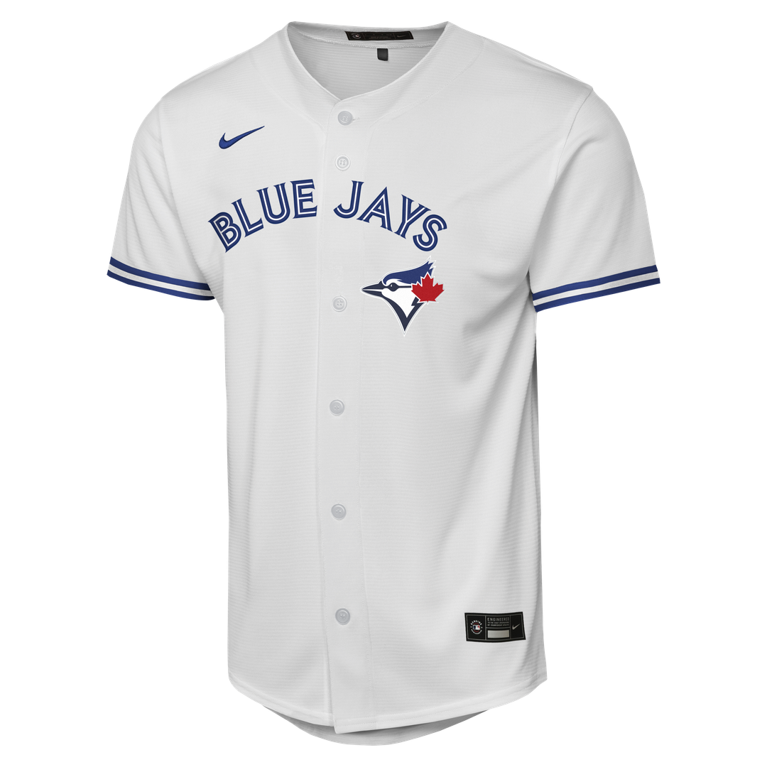 Toronto Blue Jays Trey Yesavage Nike Youth Home Baseline Jersey - White MLB Team Jersey Baseball Fan Apparel