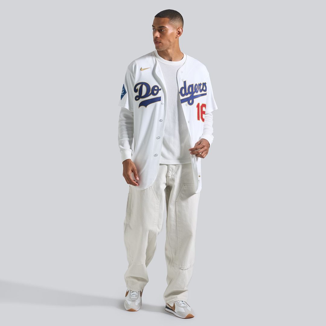 Los Angeles Dodgers Will Smith Nike 2026 Gold Collection Authentic Jersey - White MLB Team Jersey Baseball Fan Apparel