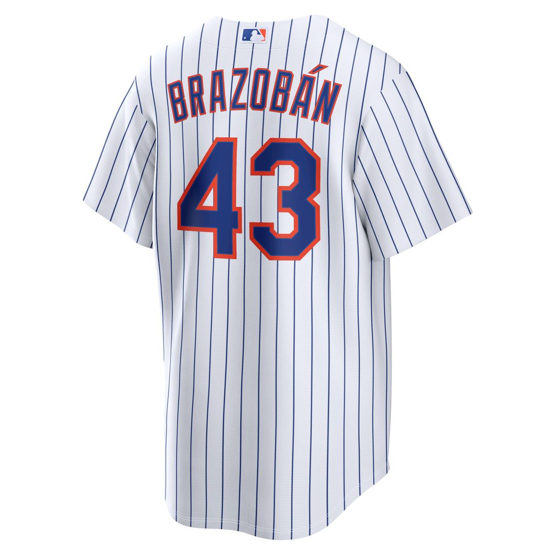 New York Mets Huascar Brazobán Nike Home Replica Jersey - White MLB Team Jersey Baseball Fan Apparel