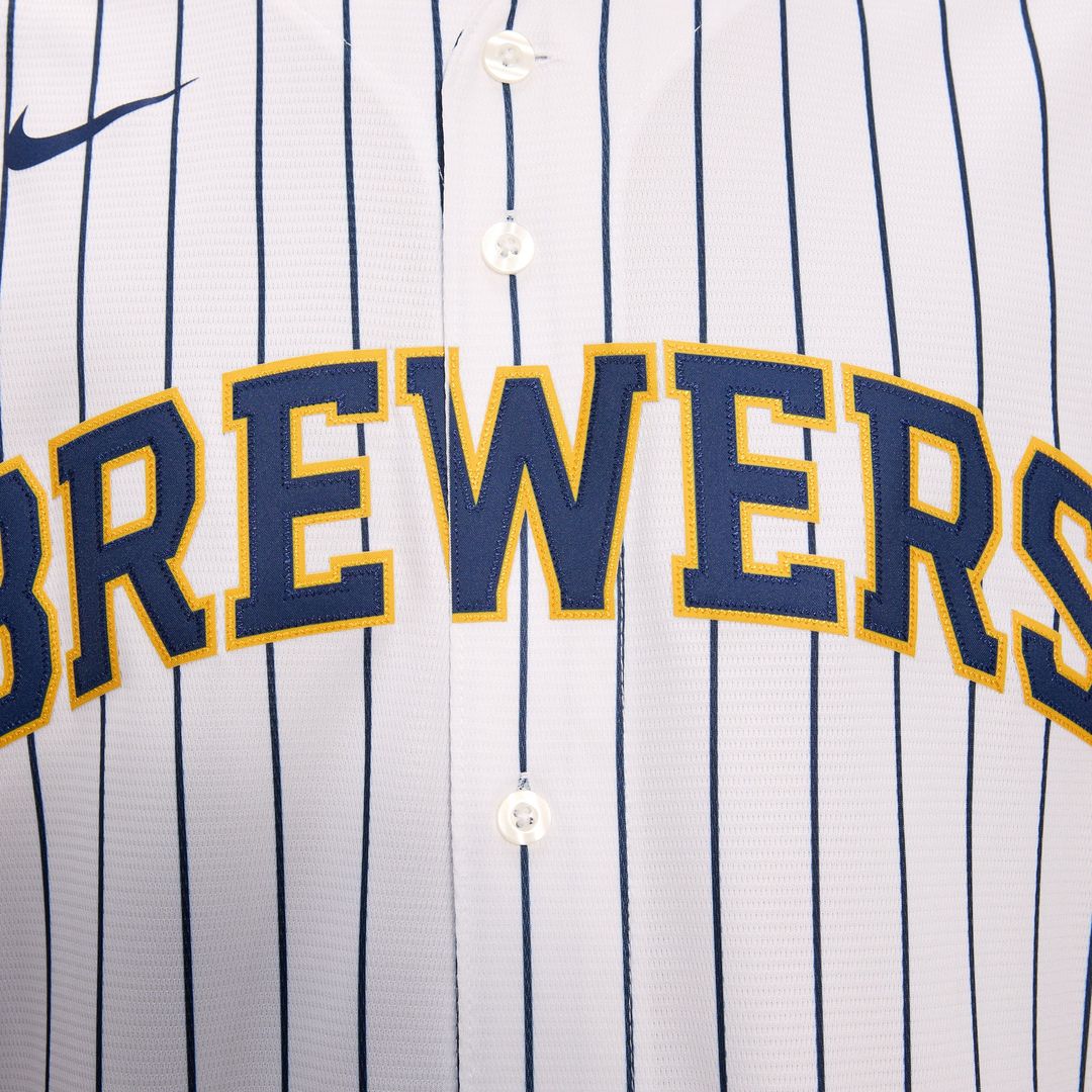 Milwaukee Brewers Christian Yelich Nike Alternate Replica Player Jersey - White MLB Team Jersey Baseball Fan Apparel