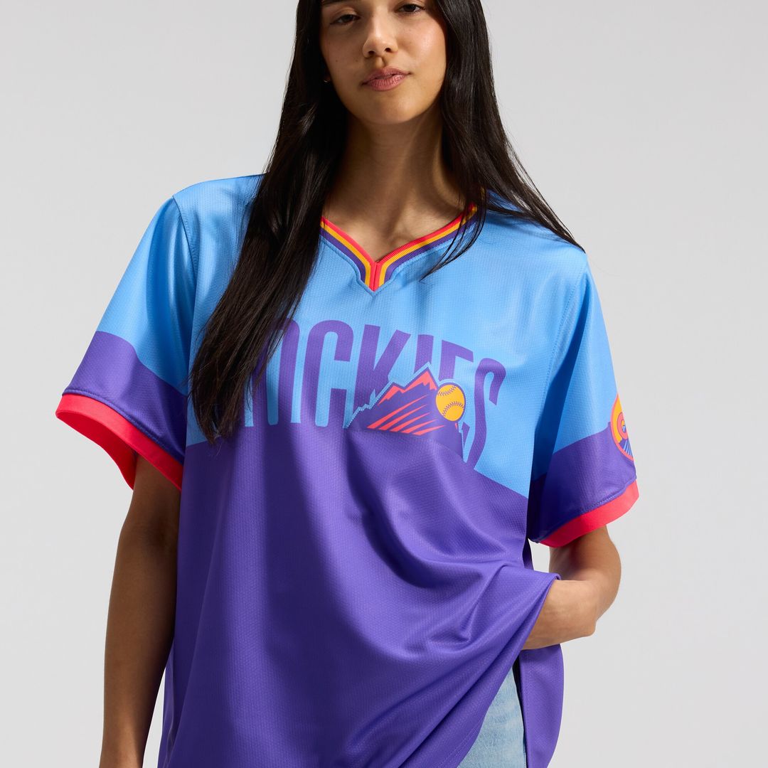 Colorado Rockies Nike Women's 2025 City Connect Limited Jersey - Purple/Light Blue MLB Team Jersey Baseball Fan Apparel