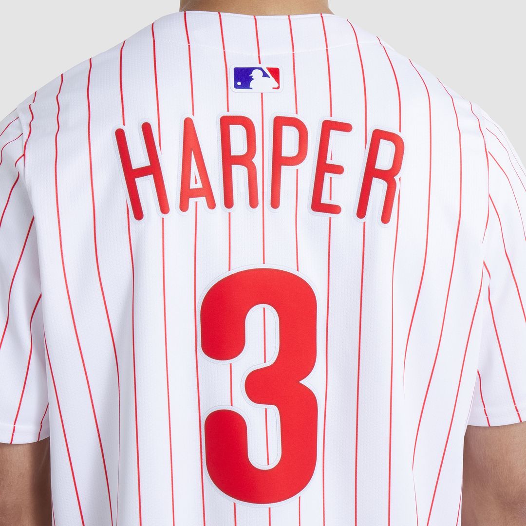 Philadelphia Phillies Bryce Harper Nike Home Limited Player Jersey - White MLB Team Jersey Baseball Fan Apparel