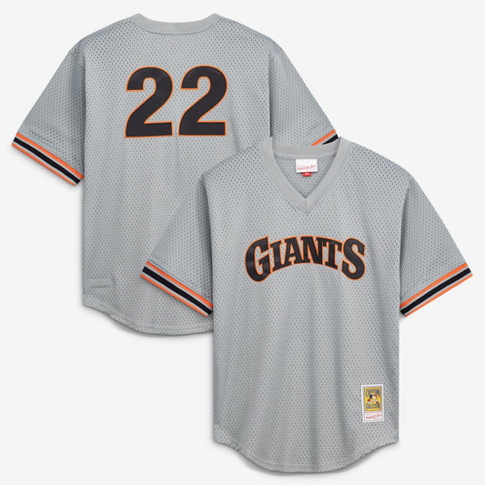 San Francisco Giants Will Clark Mitchell & Ness Authentic Batting Practice Jersey - Gray MLB Team Jersey Baseball Fan Apparel