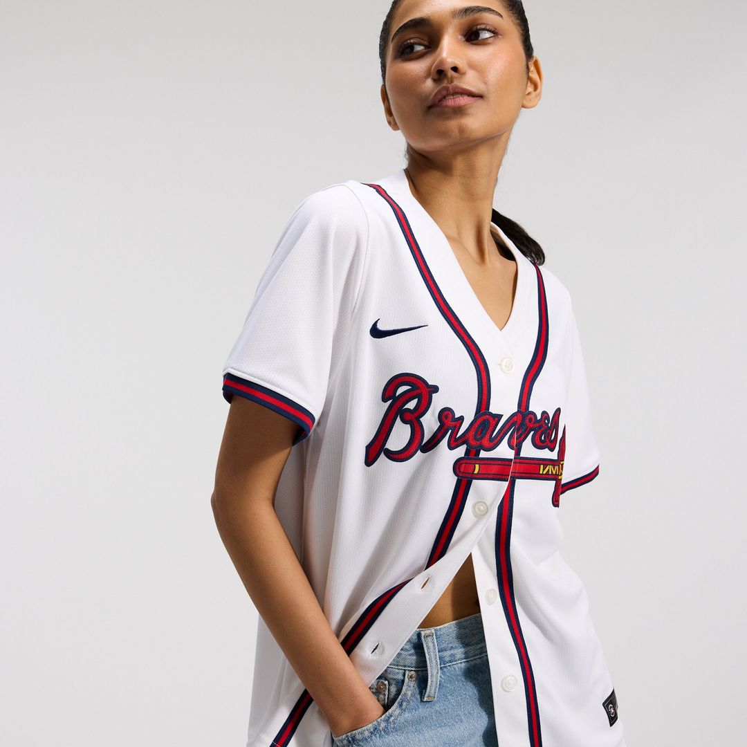 Atlanta Braves Nike Home Women's Limited Jersey - White MLB Team Jersey Baseball Fan Apparel