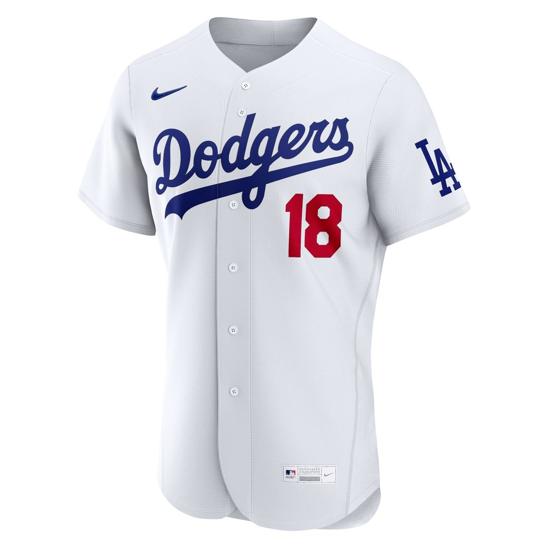 Los Angeles Dodgers Yoshinobu Yamamoto Nike Home Authentic Jersey - White MLB Team Jersey Baseball Fan Apparel