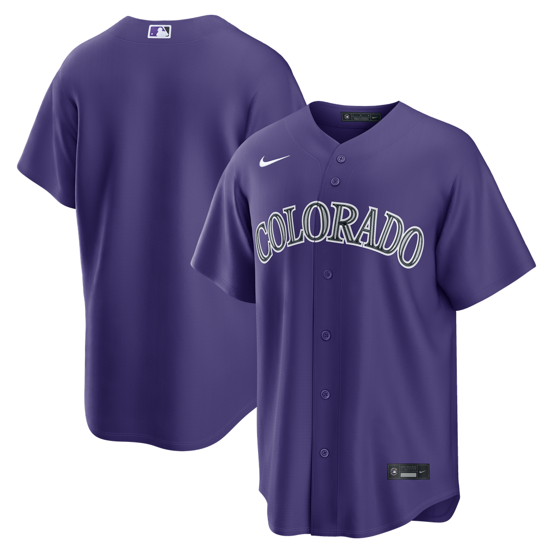 Colorado Rockies Nike Alternate Replica Jersey - Purple MLB Team Jersey Baseball Fan Apparel