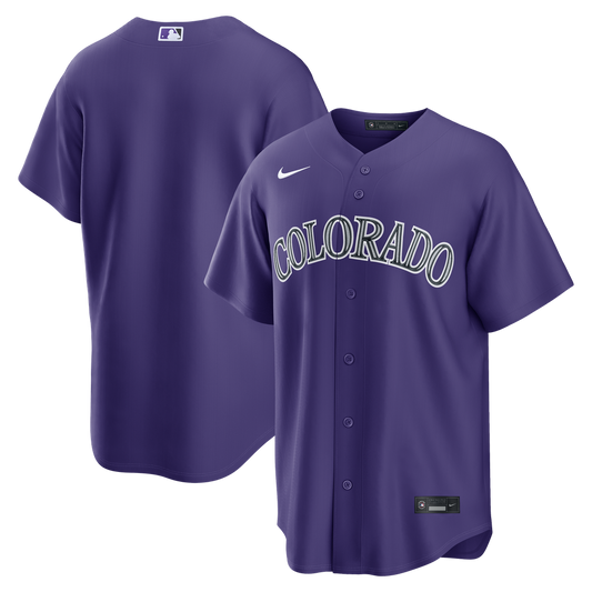 Colorado Rockies Nike Alternate Replica Jersey - Purple MLB Team Jersey Baseball Fan Apparel
