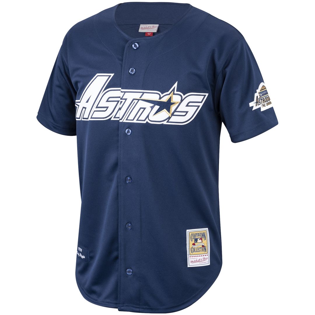 Houston Astros Craig Biggio Mitchell & Ness Cooperstown 1994 Authentic Jersey - Navy MLB Team Jersey Baseball Fan Apparel
