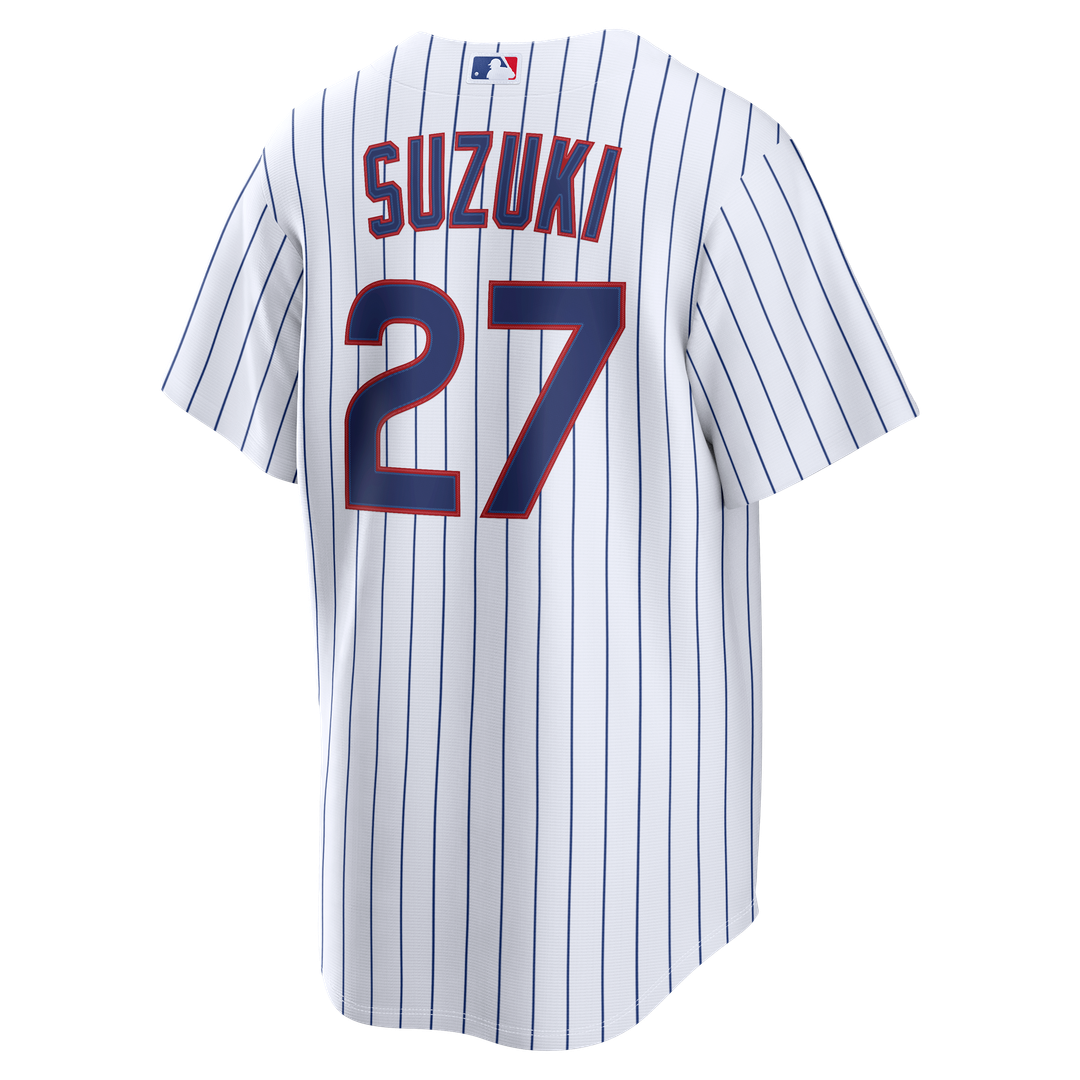 Chicago Cubs Seiya Suzuki Nike Home Replica Jersey - White MLB Team Jersey Baseball Fan Apparel