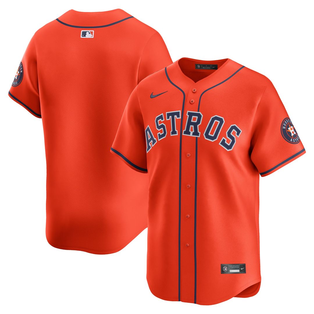 Houston Astros Nike Home Limited Jersey - White MLB Team Jersey Baseball Fan Apparel