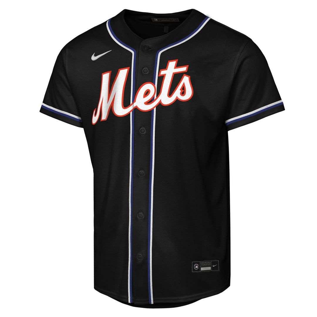 New York Mets Juan Soto Nike Youth Fashion Replica Player Jersey - Black MLB Team Jersey Baseball Fan Apparel