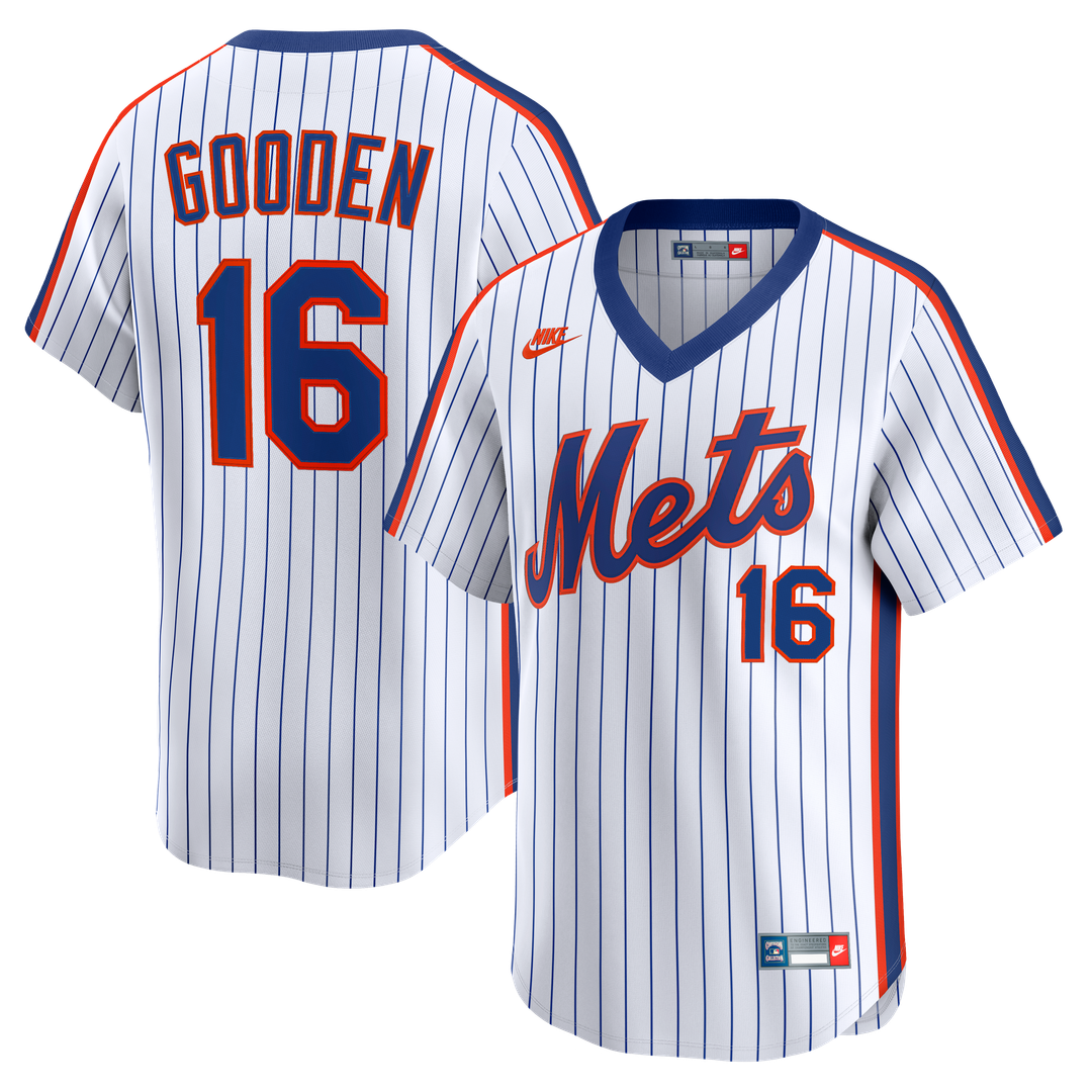 New York Mets Dwight Gooden Nike Cooperstown Limited Jersey - White MLB Team Jersey Baseball Fan Apparel