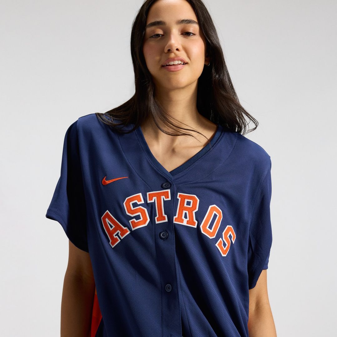 Houston Astros Jose Altuve Nike Women's Alternate Limited Player Jersey - Navy MLB Team Jersey Baseball Fan Apparel