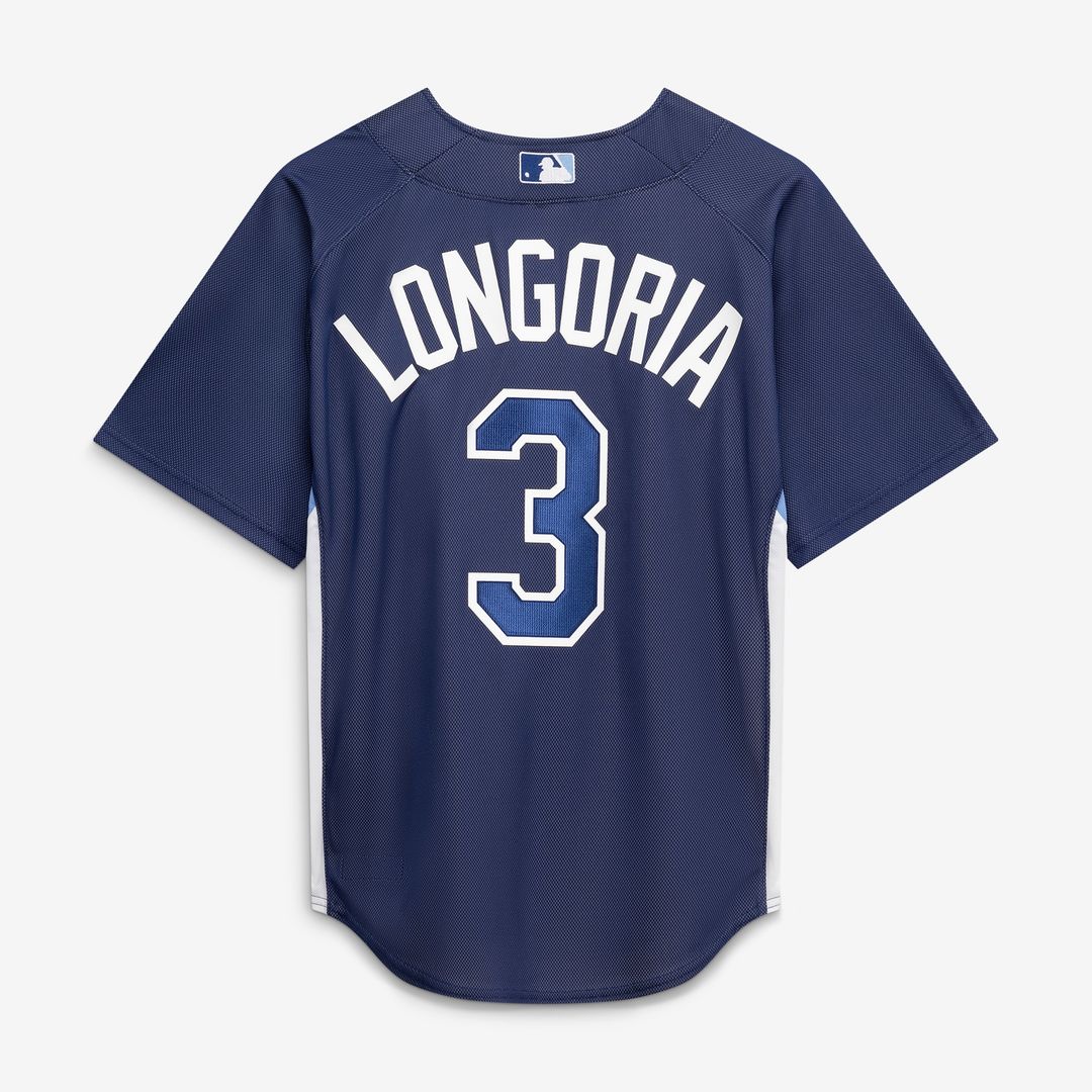 Tampa Bay Rays Evan Longoria Mitchell & Ness Authentic Batting Practice Jersey - Navy MLB Team Jersey Baseball Fan Apparel